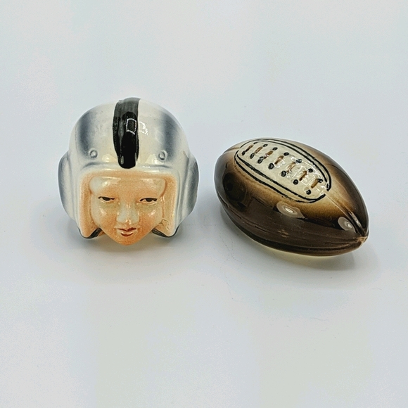 Other - Football and Player w/Helmet S & P Shakers Japan